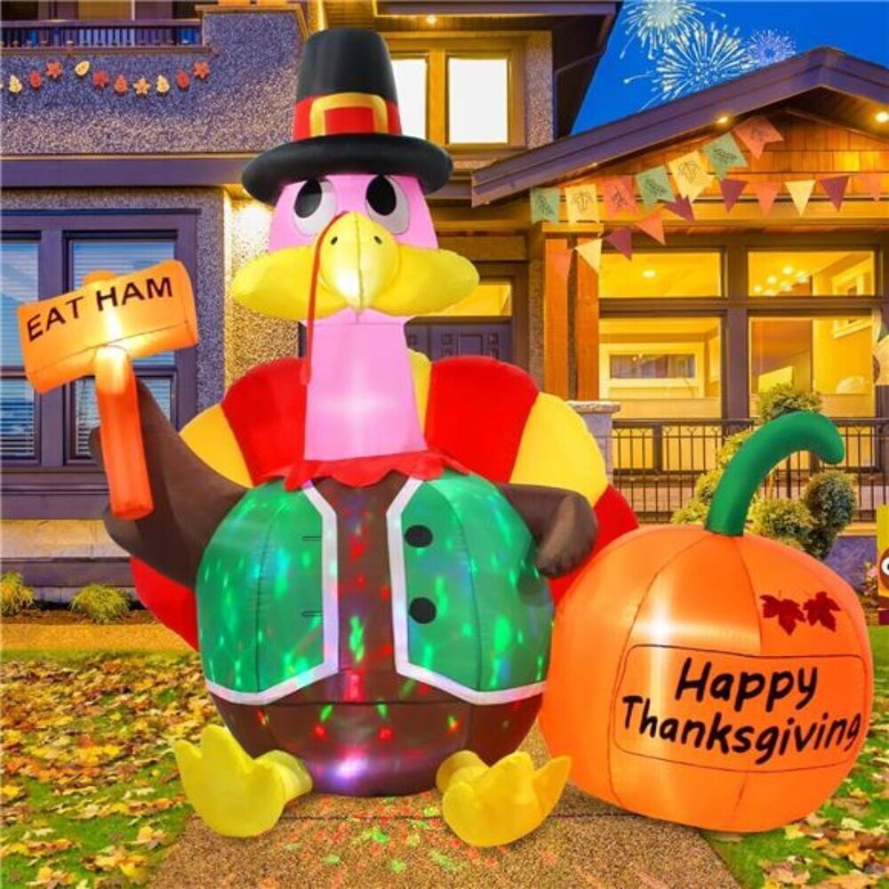 Giant Inflatable Turkey 6ft Outdoor Thanksgiving Yard Decor
